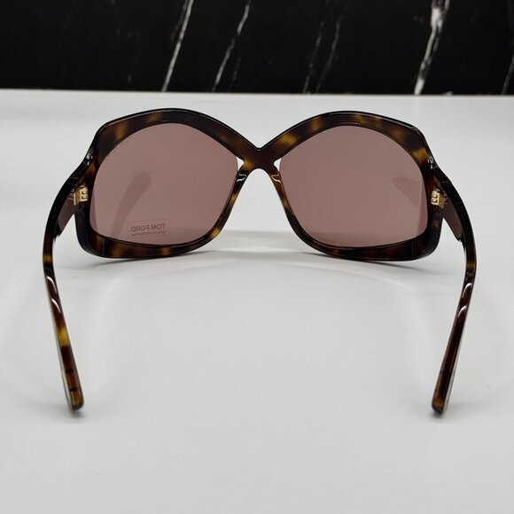 NEW TOM FORD CHEYENNE TF903 52E HAVANA WOMEN SUNGLASSES TOM FORD FT0903 52E main image 4